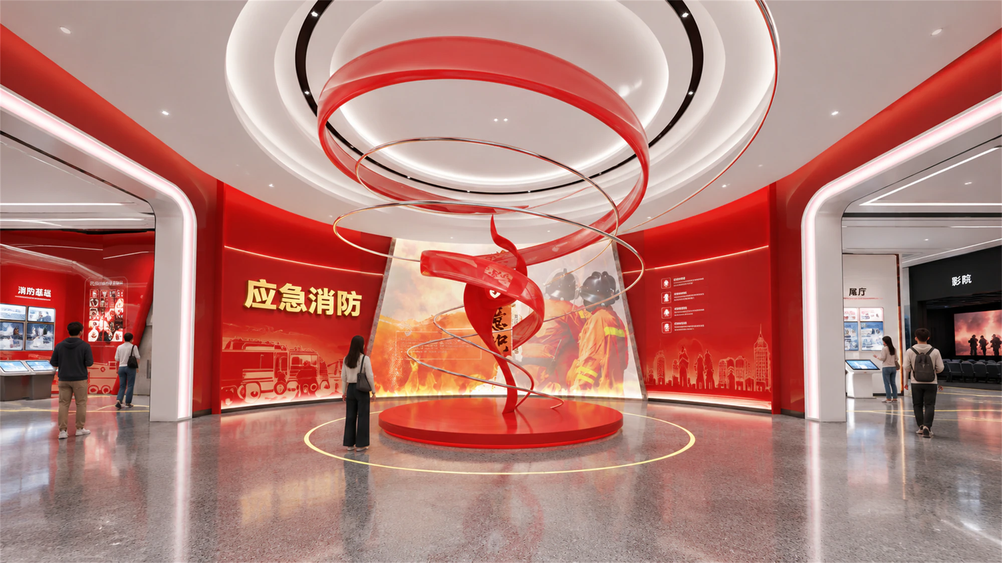 应急消防科普教育基地 · 应急消防序厅-AI