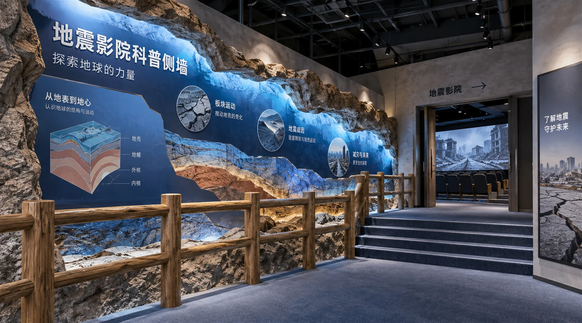 三亚西岛台风地震灾难馆 · 地震科普区